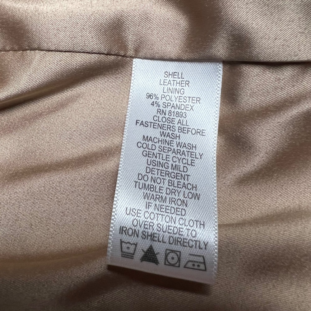 C. Wonder Suede Fringe Jacket Tan Bohemian Festival Boho Leather Blazer - Picture 11 of 12